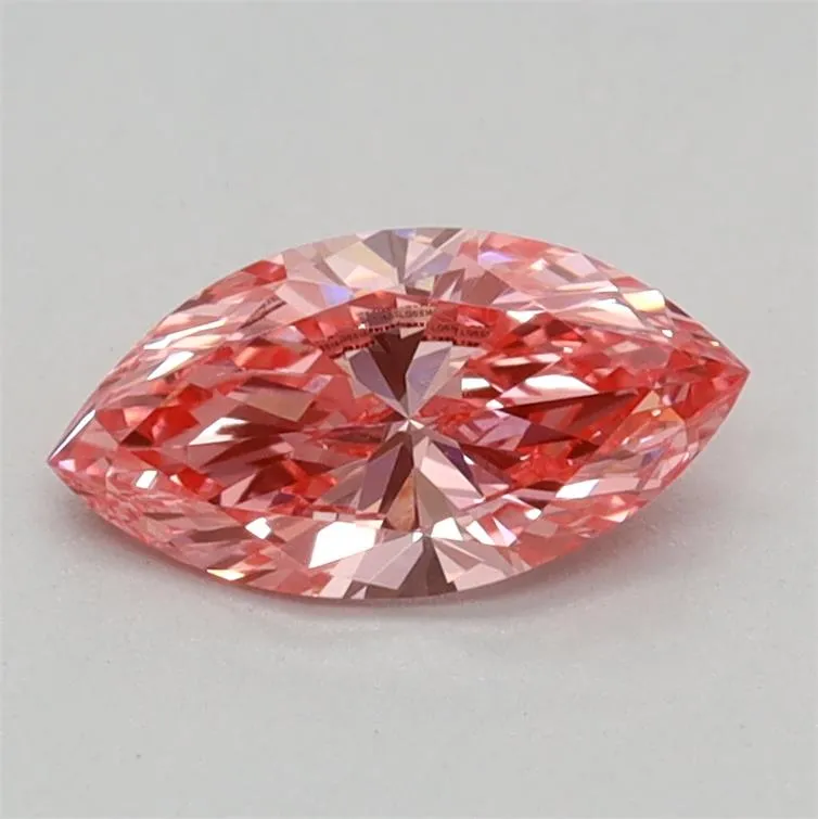 0.35ct Marquise Lab Grown Diamond (Colour Fancy Vivid Pink, Clarity VVS2, IGI Certified)