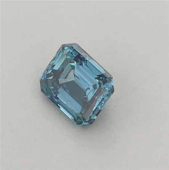 0.39ct Emerald Lab Grown Diamond (Colour Fancy Intense Blue, Clarity VS1, IGI Certified)
