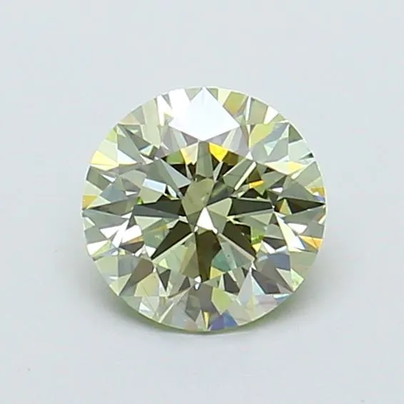 0.50ct Round Lab Grown Diamond (Colour Fancy Intense Green, Clarity VS1, Cut EX, IGI Certified)