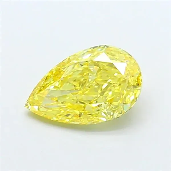 0.55ct Pear Lab Grown Diamond (Colour Fancy Intense Yellow, Clarity VVS2, Uncertified)