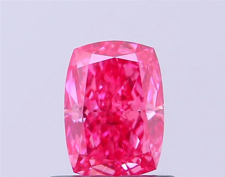 0.60ct Cushion modified Lab Grown Diamond (Colour Fancy Vivid Pink, Clarity VS2, IGI Certified)