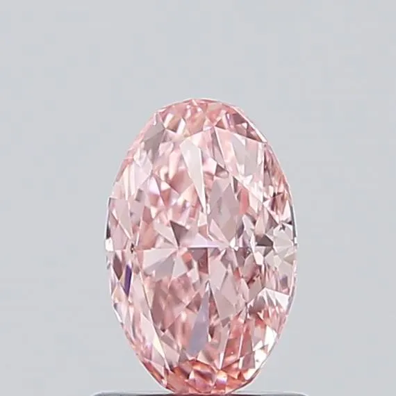 1.00ct Oval Lab Grown Diamond (Colour Fancy Vivid Pink, Clarity VVS2, IGI Certified)