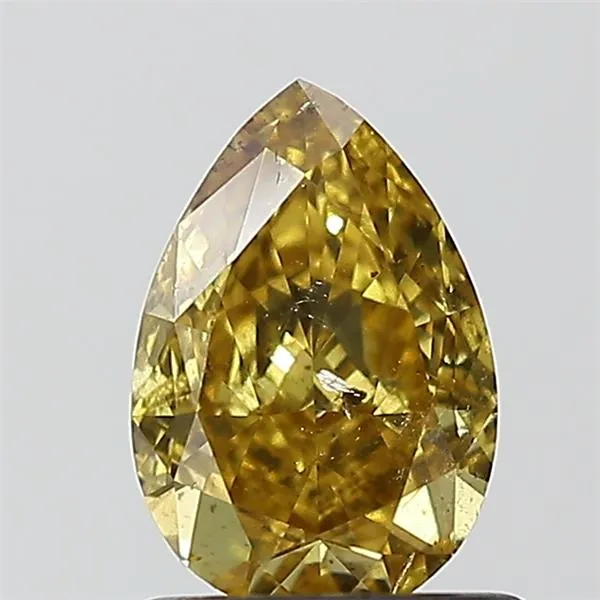 1.00ct Pear Natural Diamond (Colour Fancy Deep Brownish Yellow, Clarity SI2, GIA Certified)