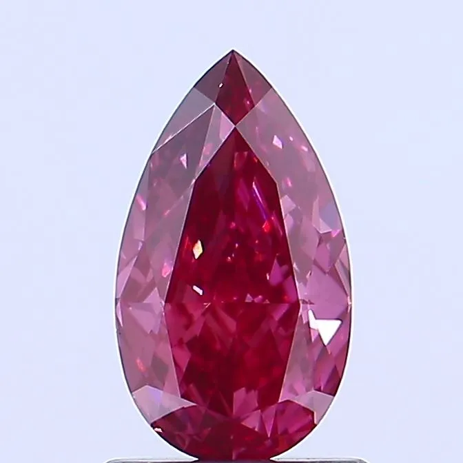 1.02ct Pear Lab Grown Diamond (Colour Fancy Vivid Purplish Pink, Clarity VS1, Uncertified)