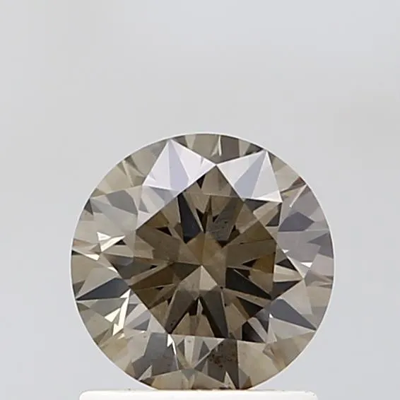 1.09ct Round Lab Grown Diamond (Colour Fancy Brownish Gray, Clarity VS2, Cut ID, IGI Certified)