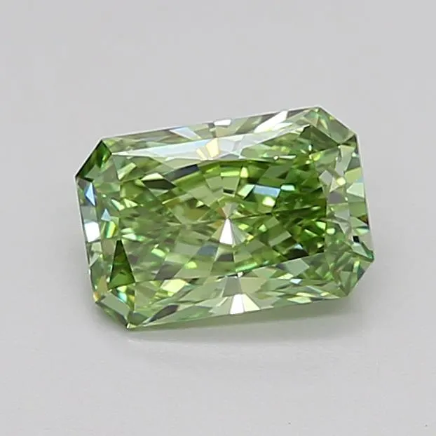 1.30ct Radiant Lab Grown Diamond (Colour Fancy Vivid Green, Clarity VVS2, IGI Certified)
