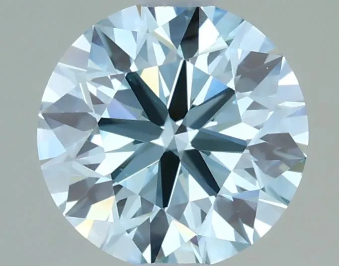 1.32ct Round Lab Grown Diamond (Colour Fancy Greenish Blue, Clarity VS1, Cut ID, IGI Certified)