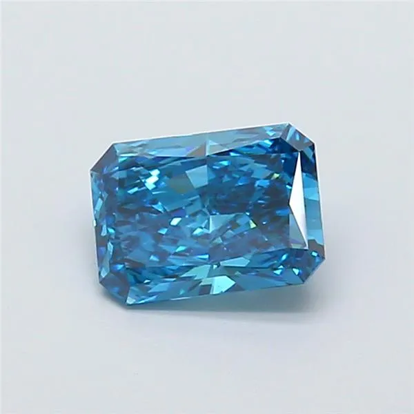 1.33ct Radiant Lab Grown Diamond (Colour Fancy Vivid Blue, Clarity VVS2, IGI Certified)