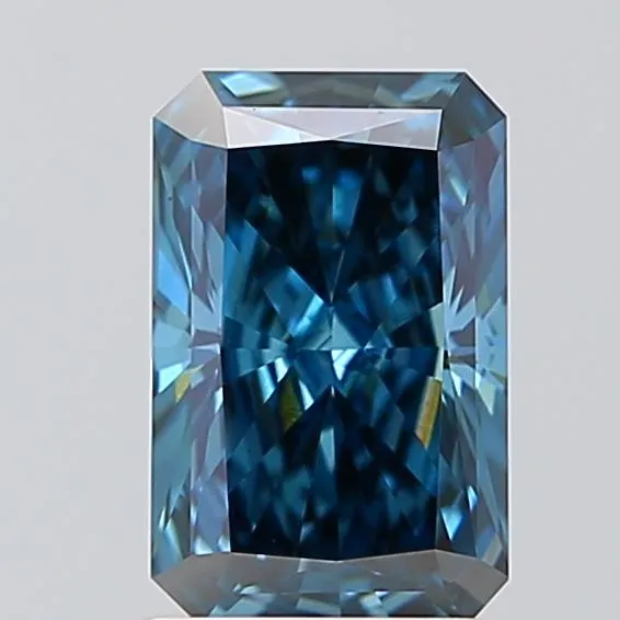 1.34ct Radiant Lab Grown Diamond (Colour Fancy Vivid Blue, Clarity VS1, IGI Certified)