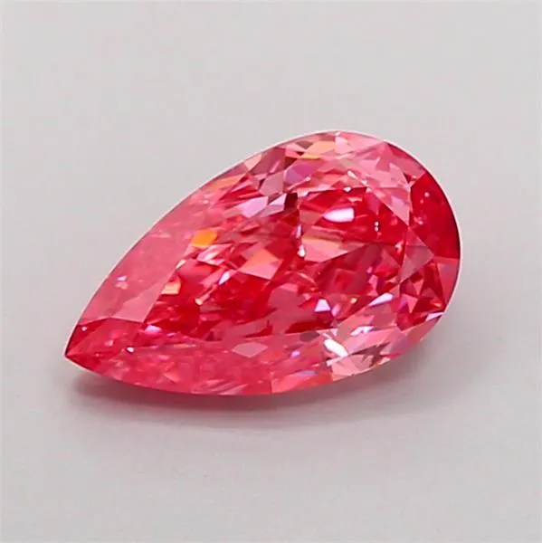 1.39ct Pear Lab Grown Diamond (Colour Fancy Vivid Pink, Clarity VS2, IGI Certified)