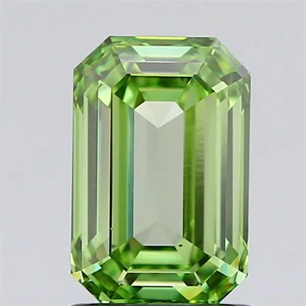 1.47ct Emerald Lab Grown Diamond (Colour Fancy Vivid Green, Clarity VVS2, Cut GD, IGI Certified)