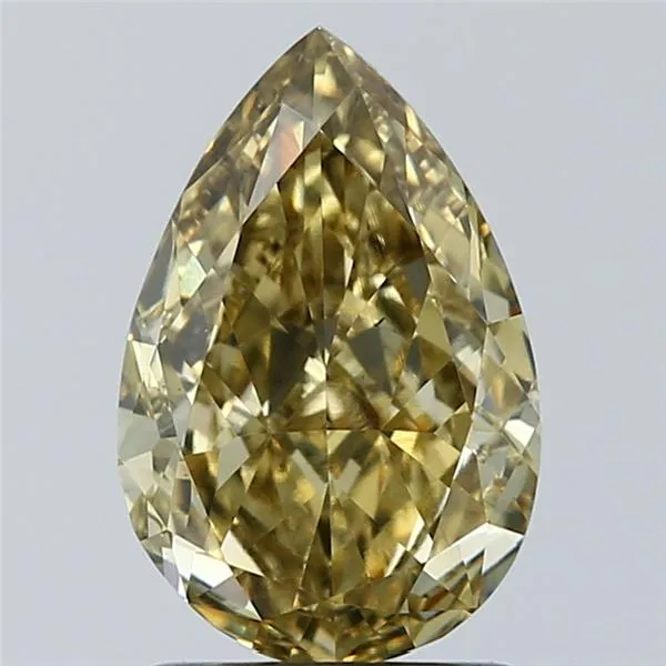 1.50ct Pear Lab Grown Diamond (Colour Fancy Intense Gray Yellow, Clarity VS2, IGI Certified)