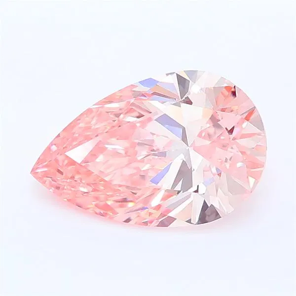 1.51ct Pear Lab Grown Diamond (Colour Fancy Intense Pink, Clarity VVS1, IGI Certified)