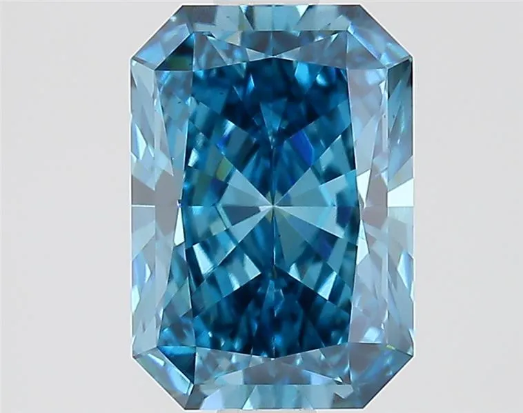 1.56ct Radiant Lab Grown Diamond (Colour Fancy Vivid Blue, Clarity VS1, IGI Certified)