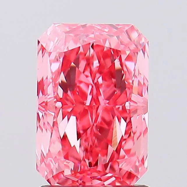 1.59ct Radiant Lab Grown Diamond (Colour Fancy Vivid Pink, Clarity VS1, IGI Certified)