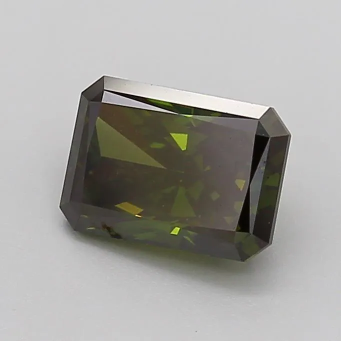 1.62ct Radiant Lab Grown Diamond (Colour Fancy Deep Green, Clarity VS2, IGI Certified)