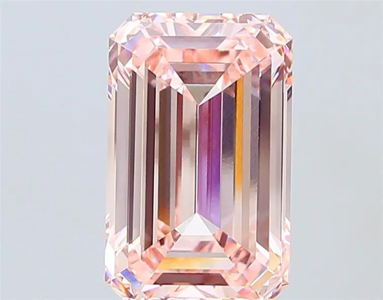10.10ct Emerald Lab Grown Diamond (Colour Fancy Pink, Clarity VS1, IGI Certified)