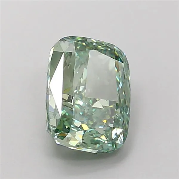 2.00ct Cushion modified Lab Grown Diamond (Colour Fancy Vivid Green, Clarity VVS2, IGI Certified)