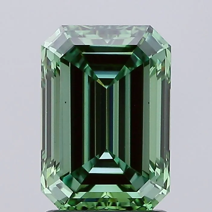 2.00ct Emerald Lab Grown Diamond (Colour Fancy Vivid Green, Clarity VS1, IGI Certified)