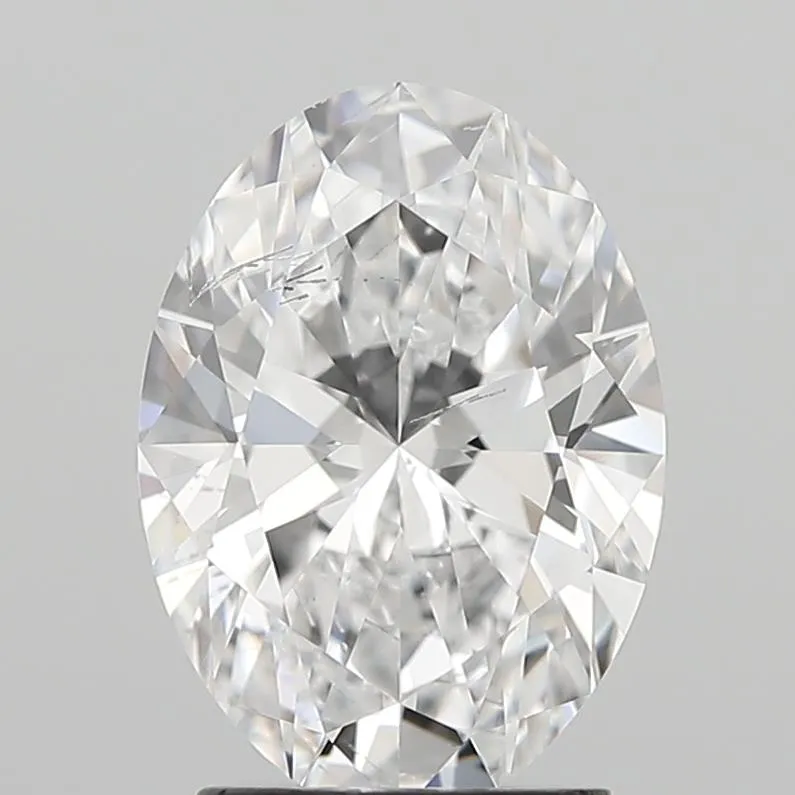 2.01ct Oval Lab Grown Diamond (Colour D, Clarity SI2, IGI Certified)