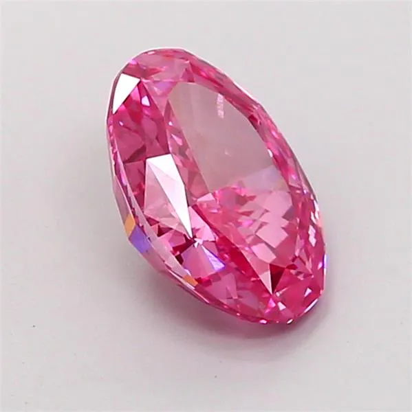 2.03ct Oval Lab Grown Diamond (Colour Fancy Vivid Pink, Clarity VS1, IGI Certified)