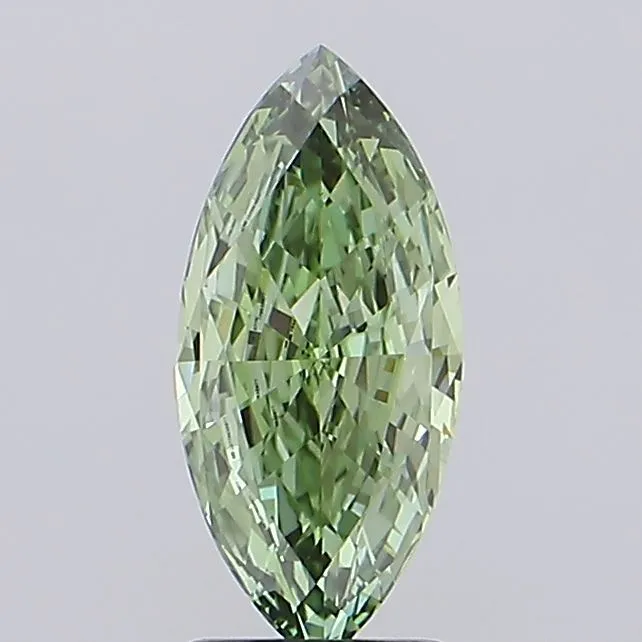 2.05ct Marquise Lab Grown Diamond (Colour Fancy Vivid Green, Clarity VVS2, IGI Certified)