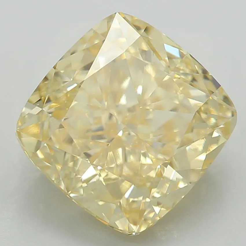 2.07ct Cushion modified Lab Grown Diamond (Colour Fancy Intense Yellow, Clarity VVS2, IGI Certified)