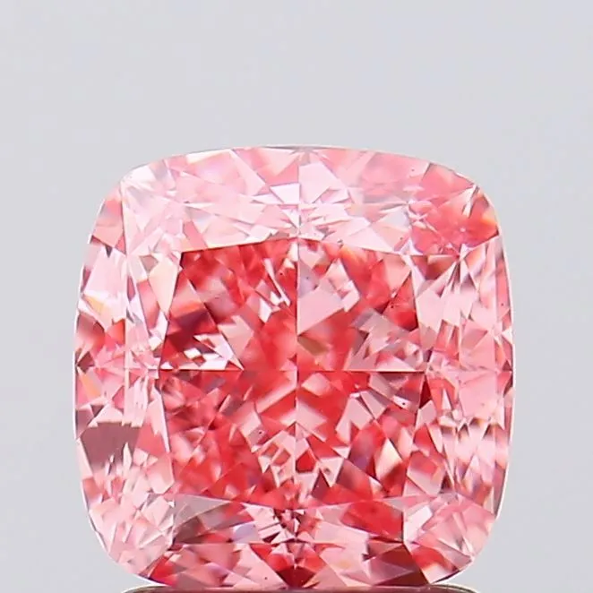 2.07ct Cushion modified Lab Grown Diamond (Colour Fancy Vivid Pink, Clarity VS1, IGI Certified)