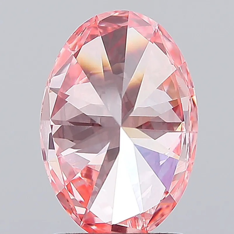2.08ct Oval Lab Grown Diamond (Colour Fancy Vivid Pink, Clarity VS1, IGI Certified)
