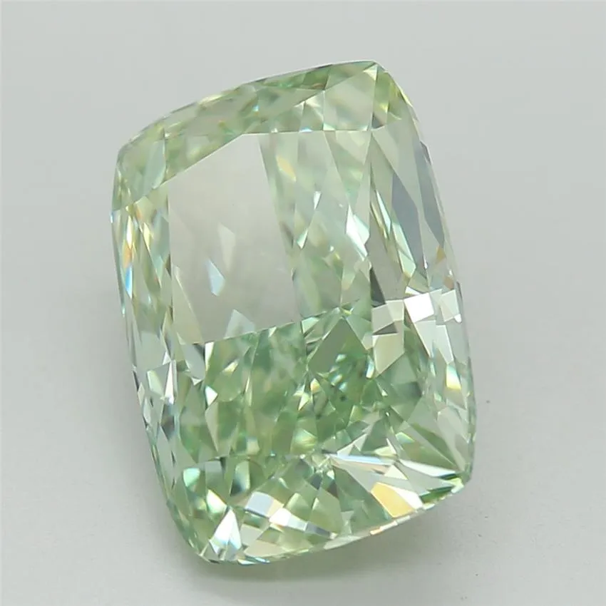 2.09ct Cushion modified Lab Grown Diamond (Colour Fancy Vivid Green, Clarity VVS2, IGI Certified)