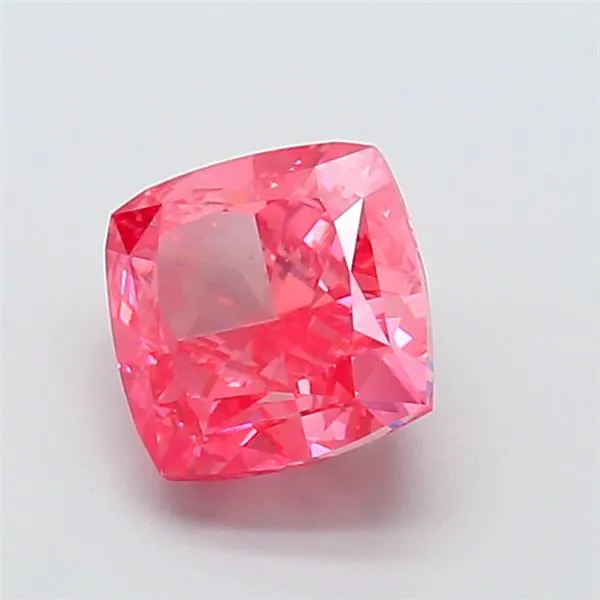 2.09ct Cushion modified Lab Grown Diamond (Colour Fancy Vivid Pink, Clarity VVS2, IGI Certified)