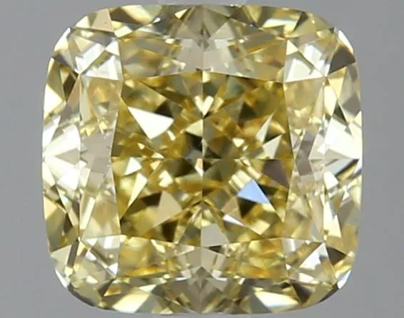 2.09ct Cushion modified Lab Grown Diamond (Colour Fancy Vivid Yellow, Clarity VS1, IGI Certified)