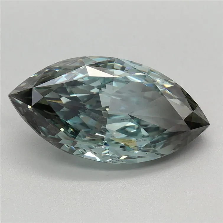 2.14ct Marquise Lab Grown Diamond (Colour Fancy Vivid Green, Clarity VS1, IGI Certified)