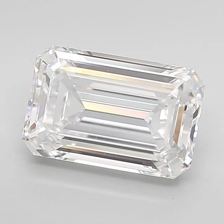 2.38ct Emerald Lab Grown Diamond (Colour D, Clarity IF, Cut EX, IGI Certified)