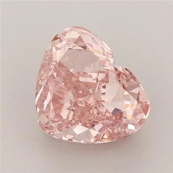 2.50ct Heart Lab Grown Diamond (Colour Fancy Vivid Pink, Clarity VVS2, IGI Certified)