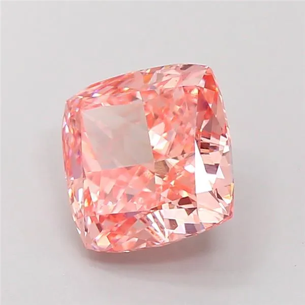 2.58ct Cushion modified Lab Grown Diamond (Colour Fancy Intense Pink, Clarity VVS2, IGI Certified)