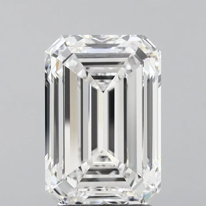 2.58ct Emerald Lab Grown Diamond (Colour E, Clarity VVS1, GIA Certified)