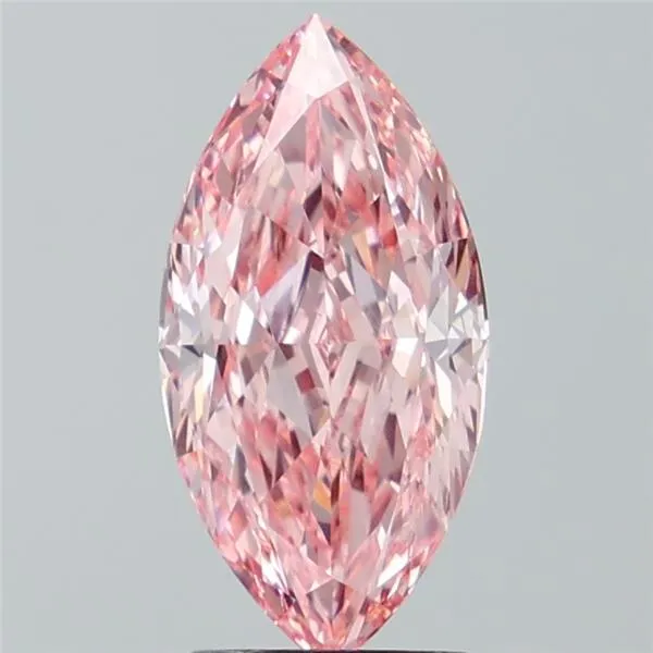 2.62ct Marquise Lab Grown Diamond (Colour Fancy Vivid Pink, Clarity VS1, IGI Certified)
