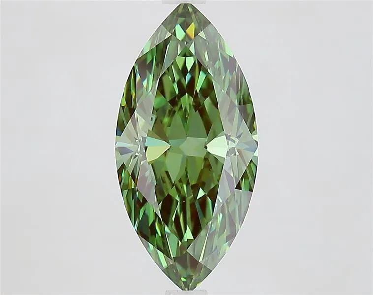 2.70ct Marquise Lab Grown Diamond (Colour Fancy Vivid Green, Clarity VVS1, IGI Certified)