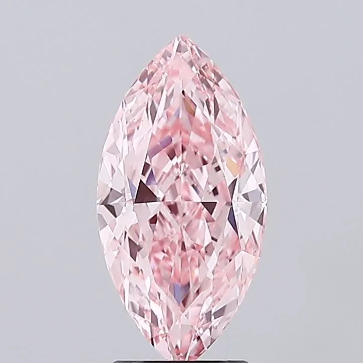 2.75ct Marquise Lab Grown Diamond (Colour Fancy Vivid Pink, Clarity VS1, IGI Certified)