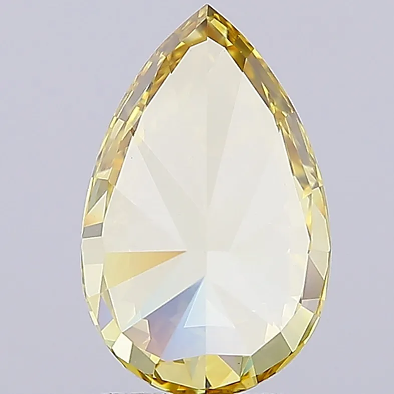 2.81ct Pear Lab Grown Diamond (Colour Fancy Intense Yellow, Clarity VVS2, IGI Certified)