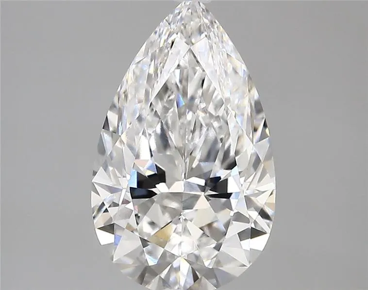 2.85ct Pear Lab Grown Diamond (Colour D, Clarity VVS2, IGI Certified)