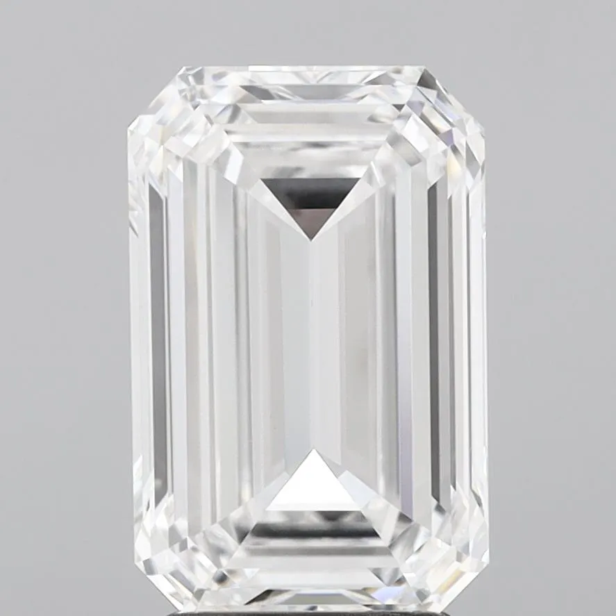 2.96ct Emerald Lab Grown Diamond (Colour D, Clarity VVS2, IGI Certified)