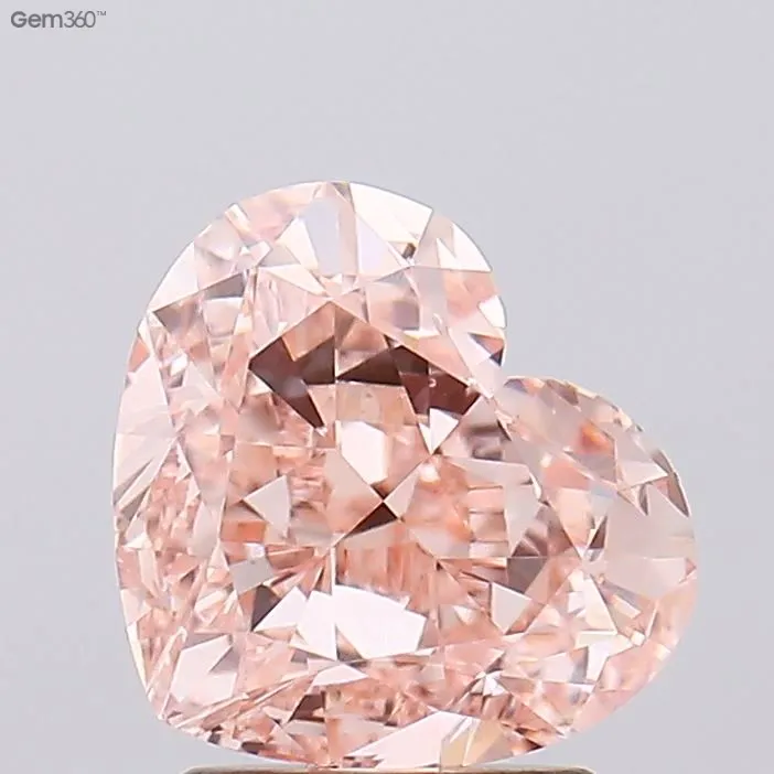 3.00ct Heart Lab Grown Diamond (Colour Fancy Intense Pink, Clarity VVS2, IGI Certified)