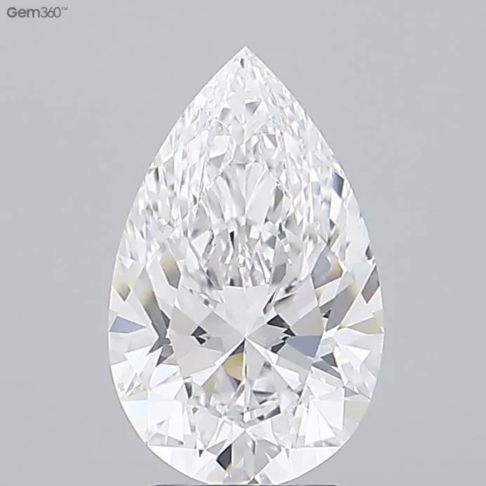3.00ct Pear Lab Grown Diamond (Colour E, Clarity VVS2, Cut EX, GCAL Certified)