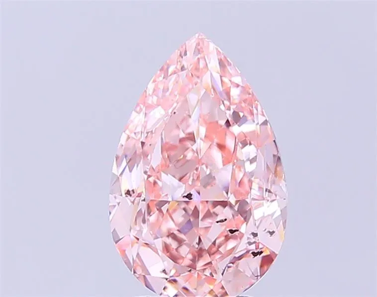 3.00ct Pear Lab Grown Diamond (Colour Fancy Vivid Pink, Clarity SI2, IGI Certified)