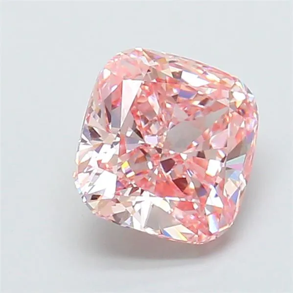 3.01ct Cushion modified Lab Grown Diamond (Colour Fancy Vivid Pink, Clarity VS1, IGI Certified)