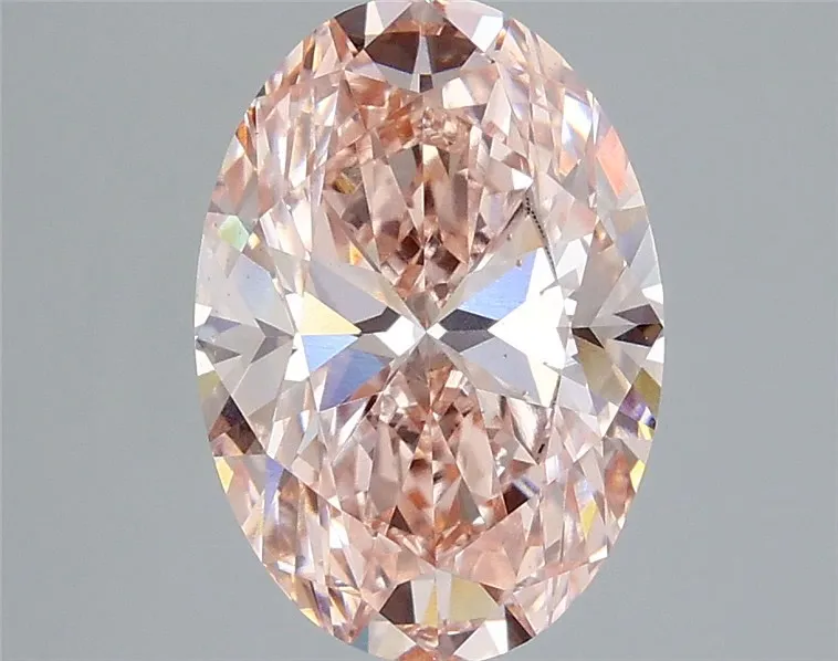 3.01ct Oval Lab Grown Diamond (Colour Fancy Intense Pink, Clarity VS1, IGI Certified)
