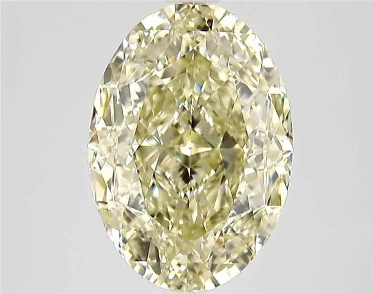 3.03ct Oval Natural Diamond (Colour Fancy Light Brownish Yellow, Clarity VVS2, Cut EX, GIA Certified)