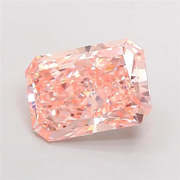 3.05ct Radiant Lab Grown Diamond (Colour Fancy Vivid Pink, Clarity VVS2, IGI Certified)